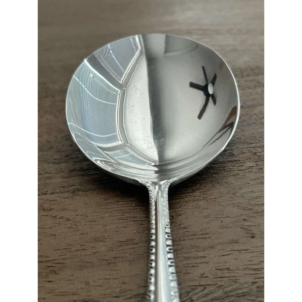 Reed & Barton Englefield Large Casserole Serving Spoon Stainless Glossy 8.75